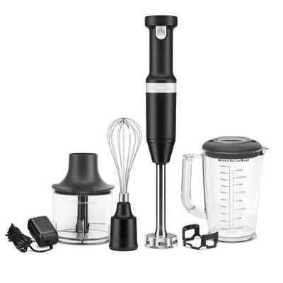 Cordless Variable Speed Hand Blender Matte Black