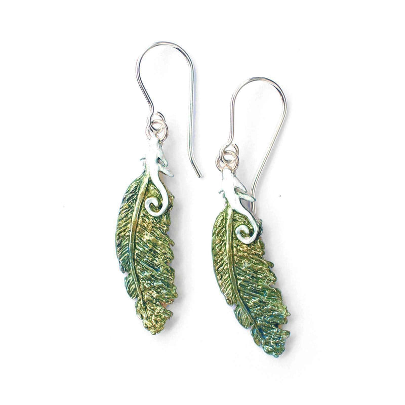 Earrings Kereru Feather