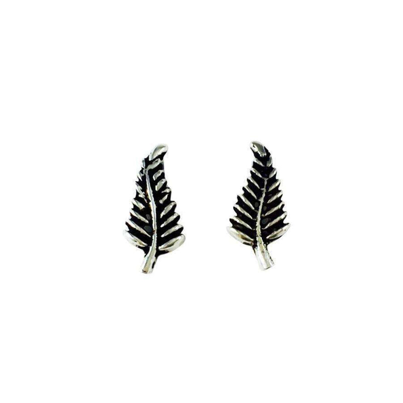 Earrings- Silver Fern Studs