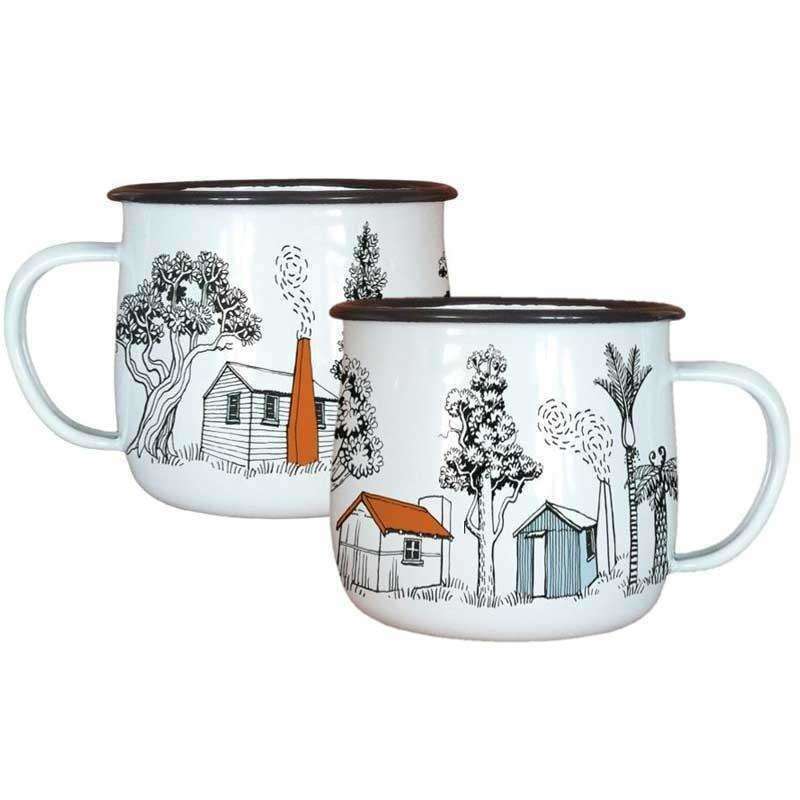 Enamel Mug Back Country Huts