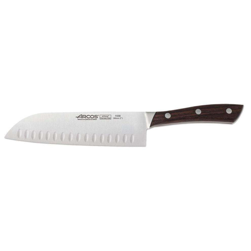 Natura Santoku Knife Granton Edge 18cm