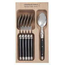 Dessert Spoon Set 6 Black